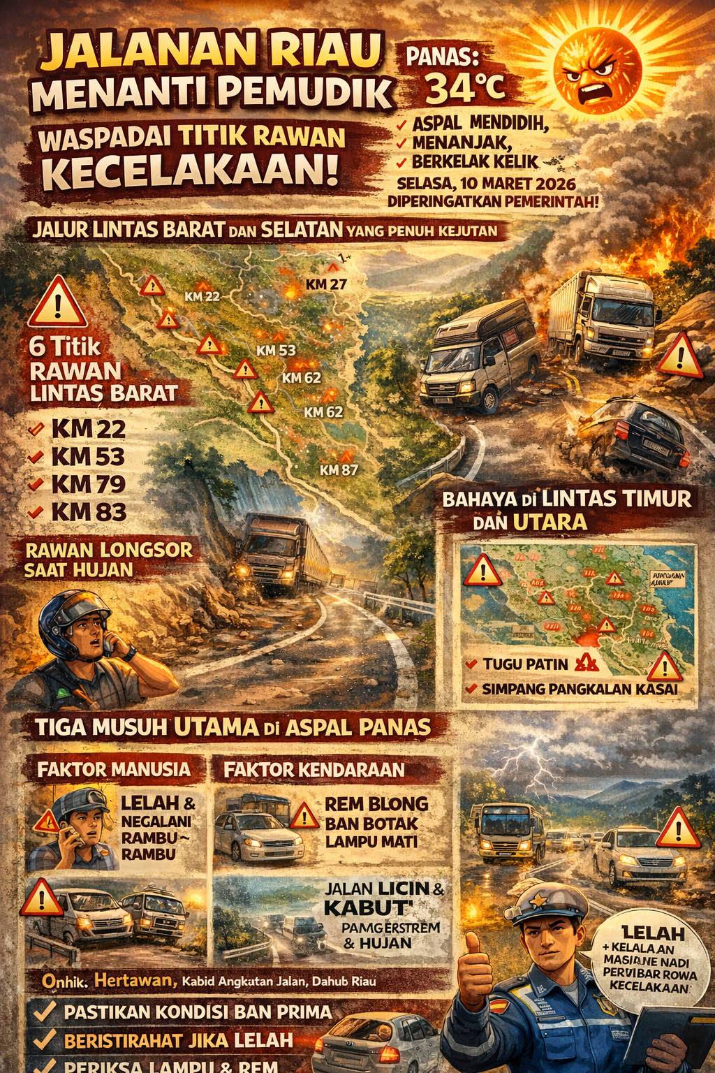 Ilustrasi titik rawan di jalur mudik Riau tahun 2026 .jpg